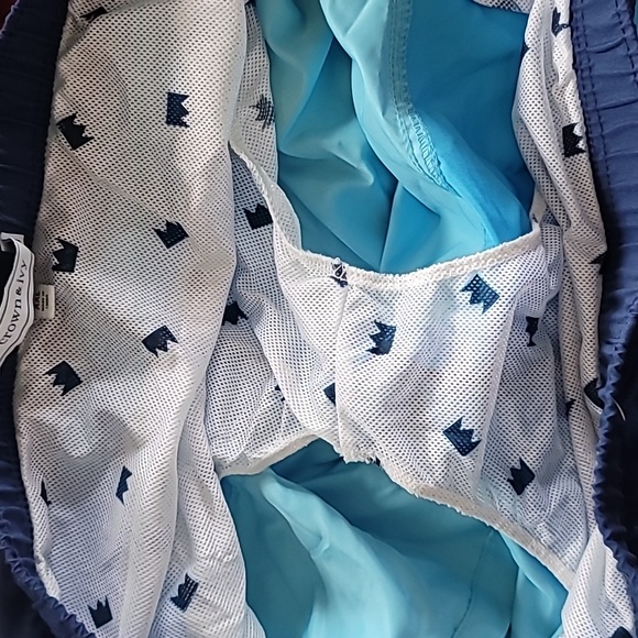 Crown & Ivy XXL men's blue swimming trunks - Picture 4 of 5